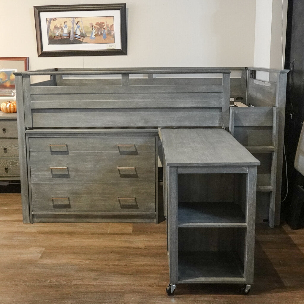 Orig Price $3200 - 3 Piece Sleep and Study Loft Bed