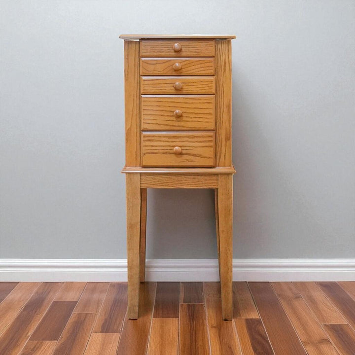 Oak Jewelry Armoire