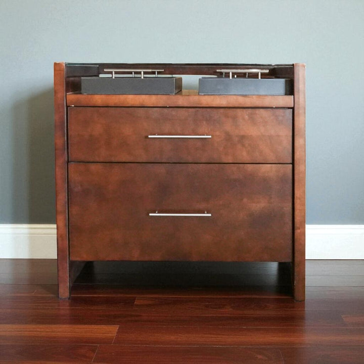 Orig Price $600 - Chest with 2 Trays and Glass Top