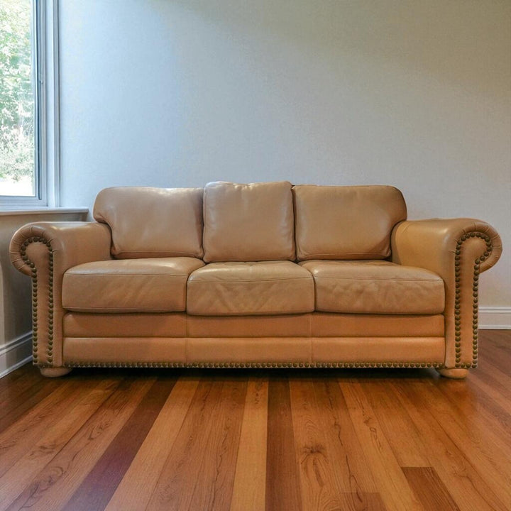 Orig Price $4000 - Custom Leather Sofa