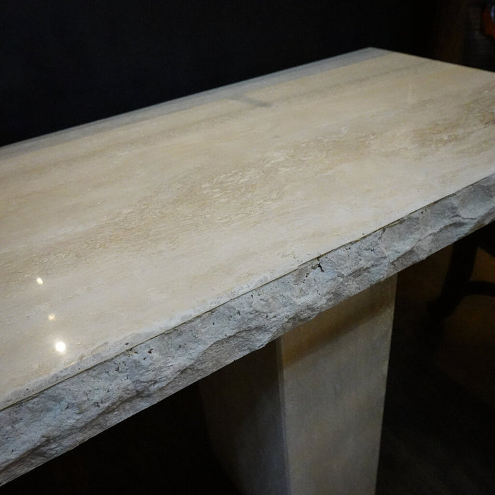 Travertine Sofa Table