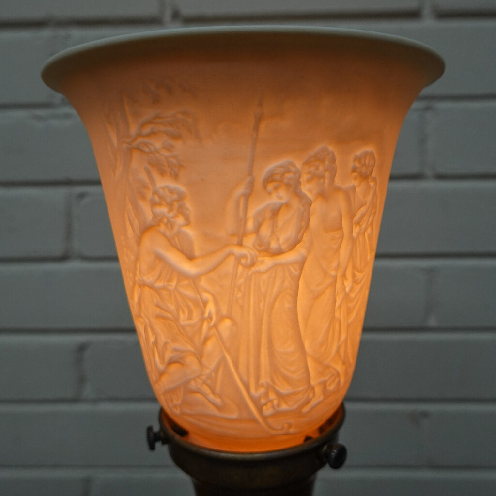 Antique Brass Accent Lamp