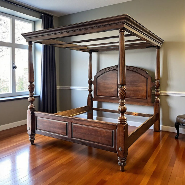 Orig Price $3500 - King Canopy Bed