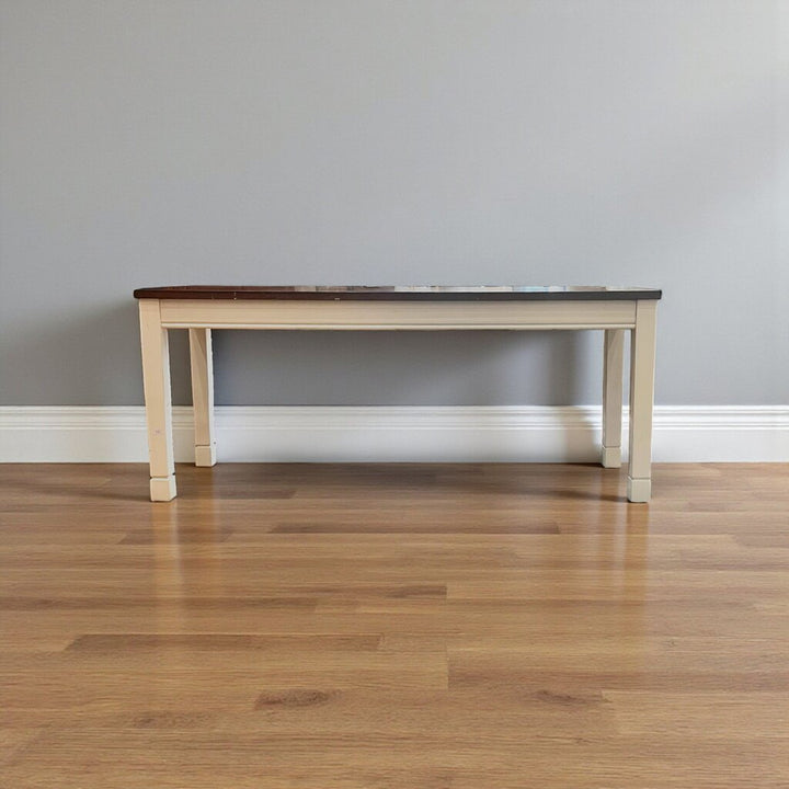 Two Tone Wood Bench