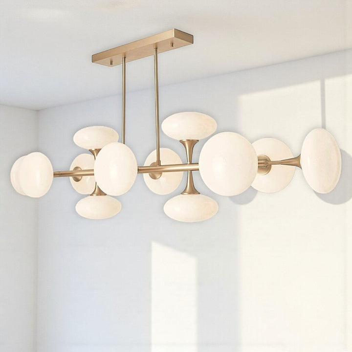Orig Price $2000 - 12 Light Vienna Linear Chandelier