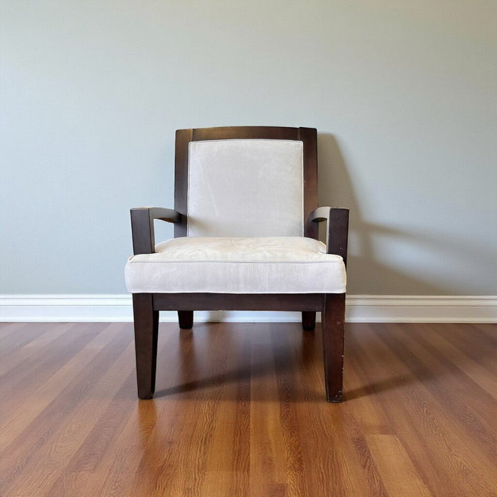 Orig Price $600 - Wood Framed Accent Chair