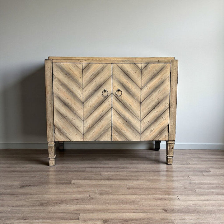 Orig Price $630 - Chevron Accent Cabinet
