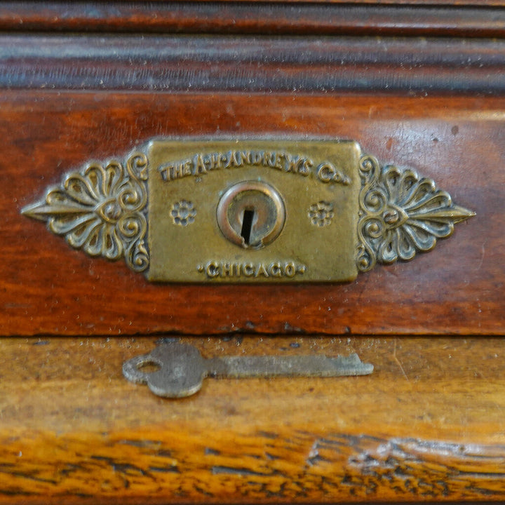 Andrews Chicago Antique 1910 Roll Top Desk