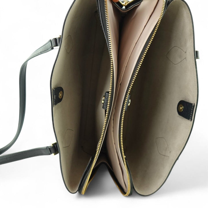 Pebble Leather Tote Handbag