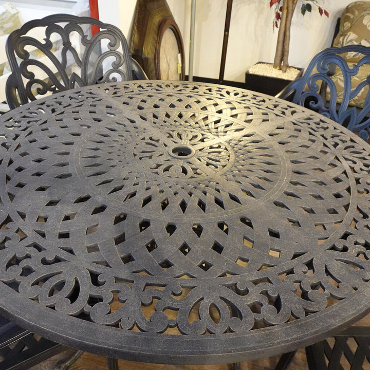 Orig Price $1750 - Iron Patio Table with 4 Chairs