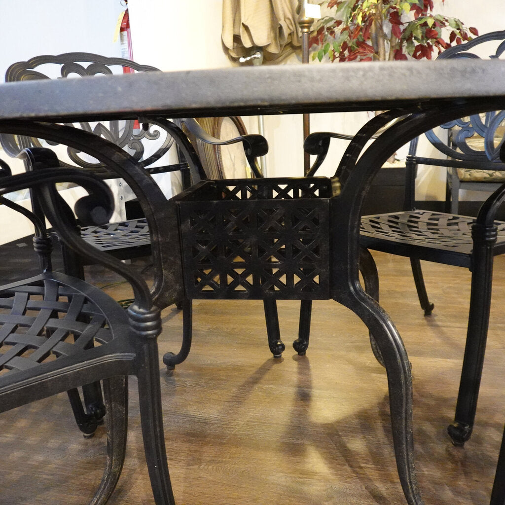 Orig Price $1750 - Iron Patio Table with 4 Chairs