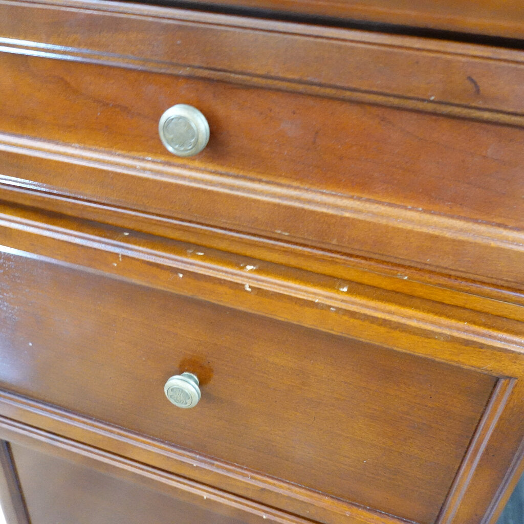 Desk with Protective Glass Top