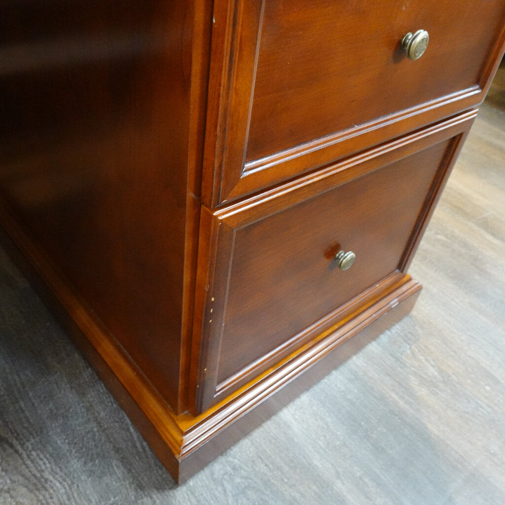 Desk with Protective Glass Top