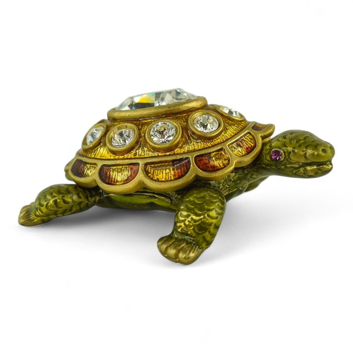 April Birthstone Turtle Trinket Box