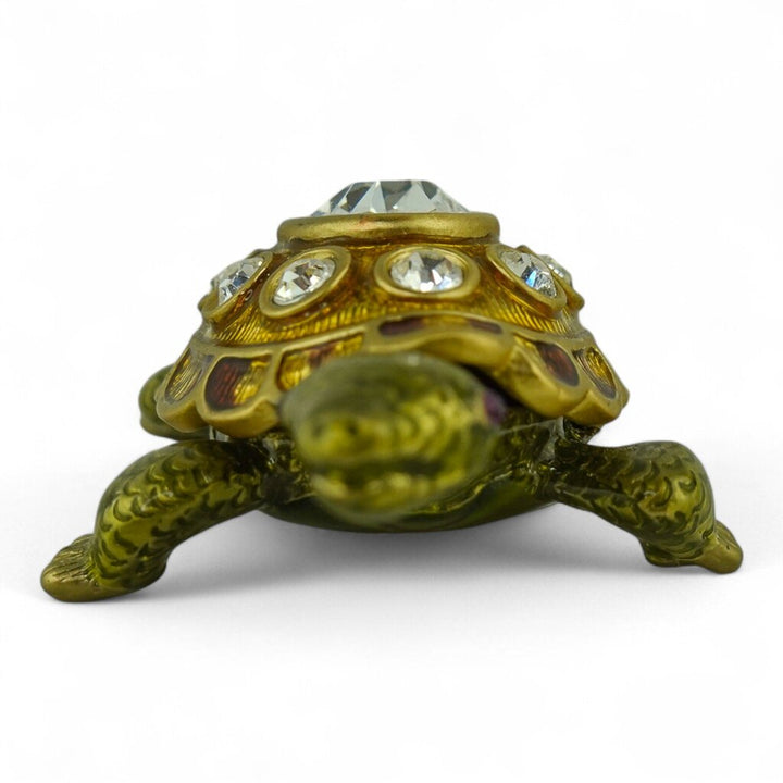 April Birthstone Turtle Trinket Box