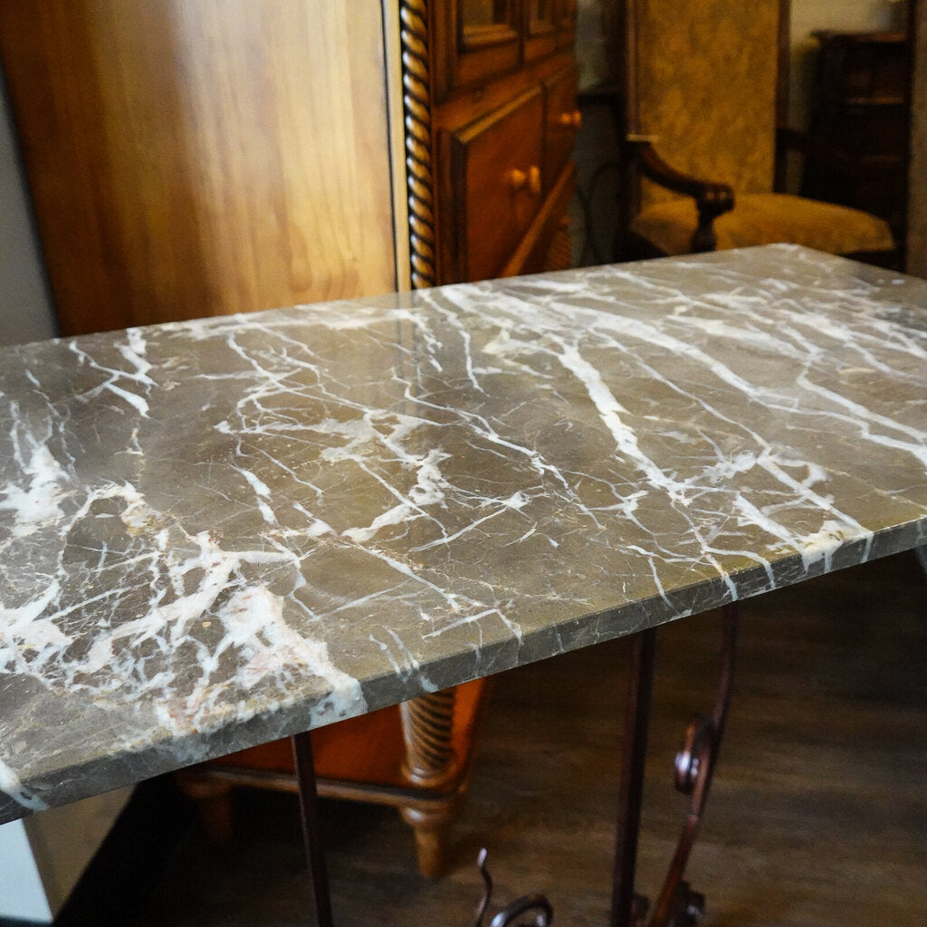 Orig. Price $450 - Marble Top Hall Table