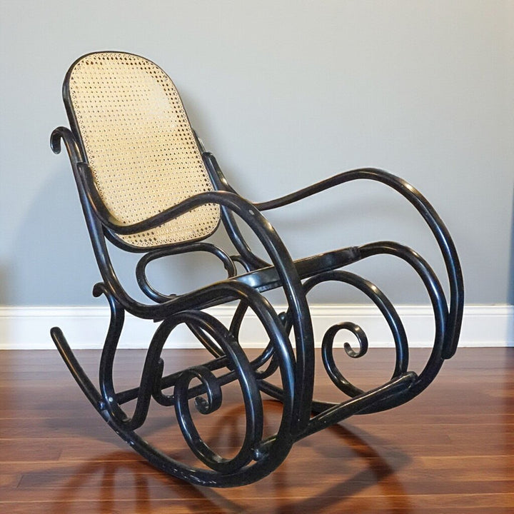Vintage Bentwood and Cane Rocking Chair