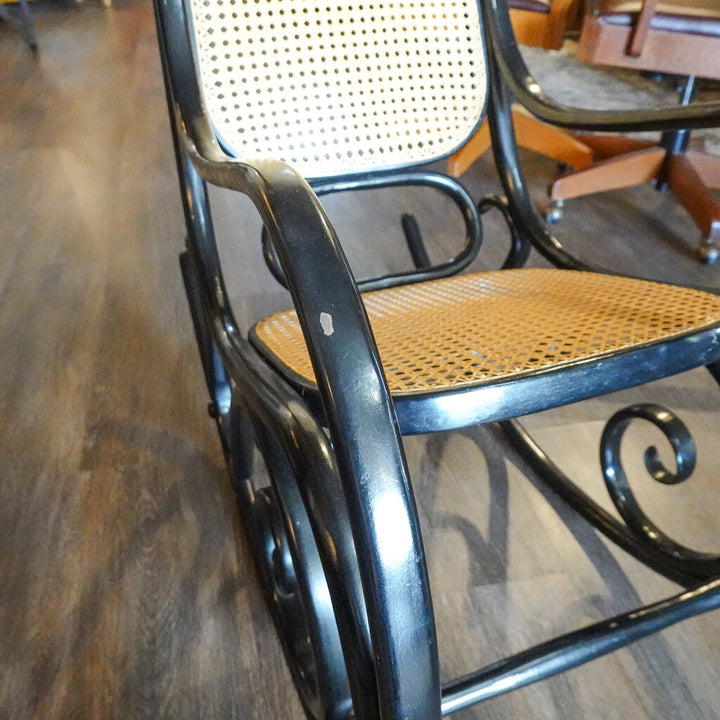 Vintage Bentwood and Cane Rocking Chair