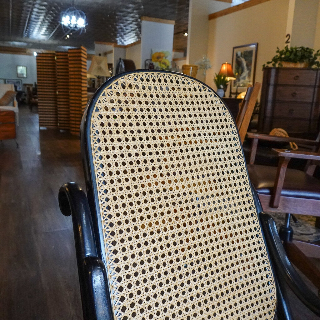 Vintage Bentwood and Cane Rocking Chair