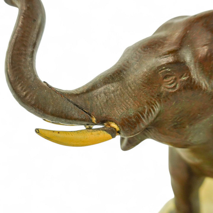 Bronze Elephant on Marble