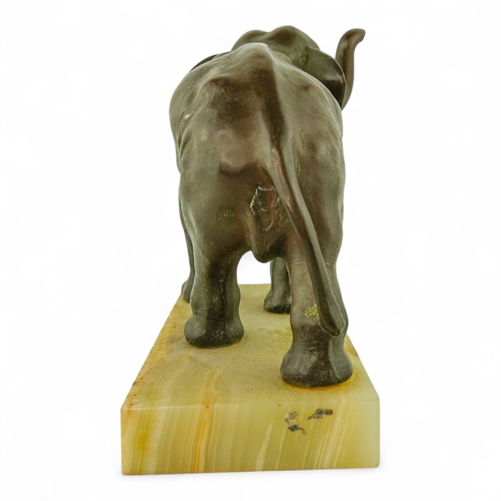 Bronze Elephant on Marble