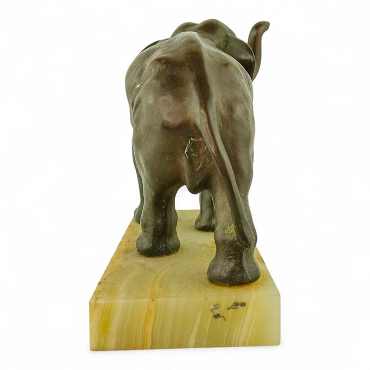 Bronze Elephant on Marble