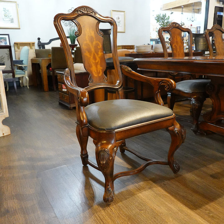 Orig Price $3600 - Dining Table with 2 Leaves and 6 Chairs