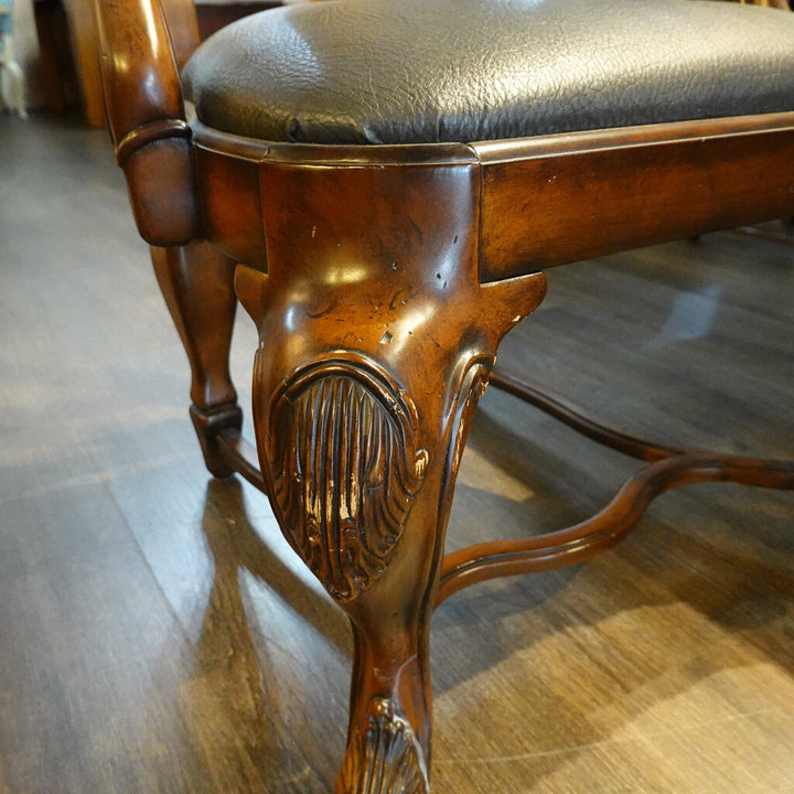 Orig Price $3600 - Dining Table with 2 Leaves and 6 Chairs