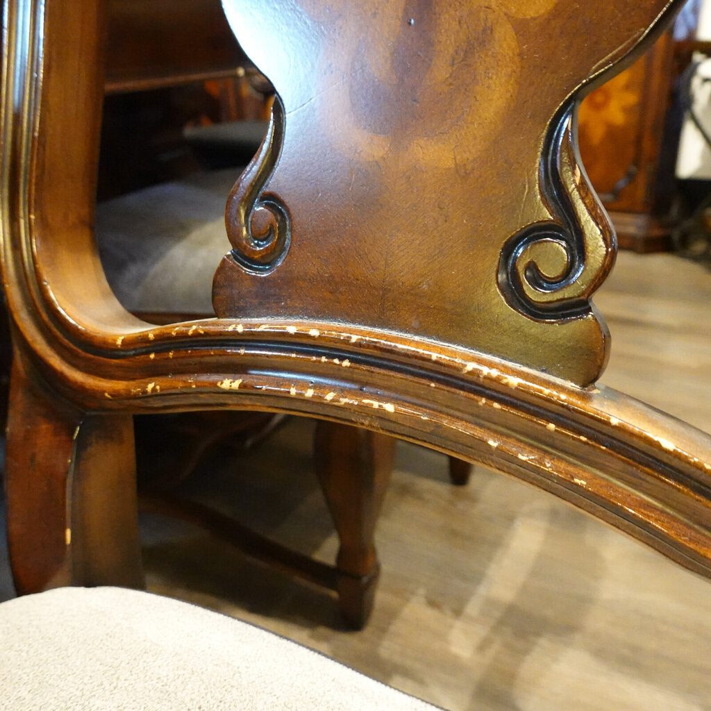 Orig Price $3600 - Dining Table with 2 Leaves and 6 Chairs