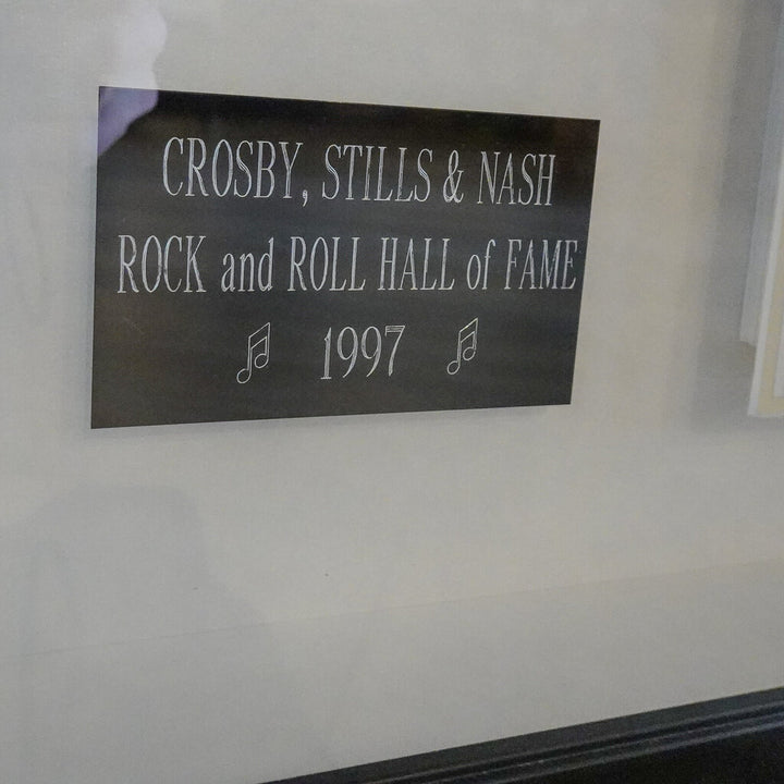 Crosby, Stills & Nash Shadowbox Framed Signed Guitar