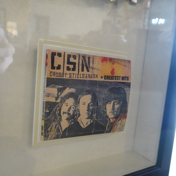 Crosby, Stills & Nash Shadowbox Framed Signed Guitar