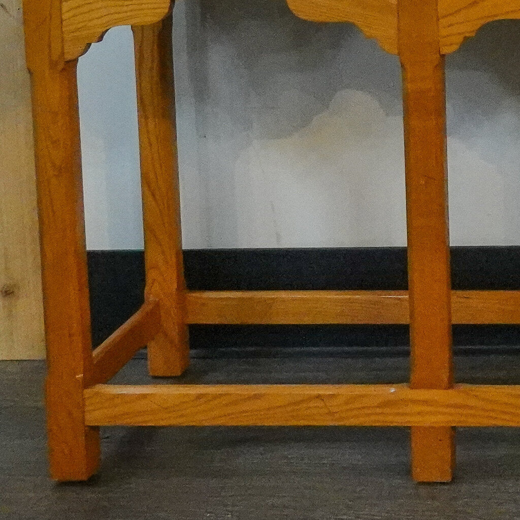 Orig Price $1200 - French Console with Hook Shelf