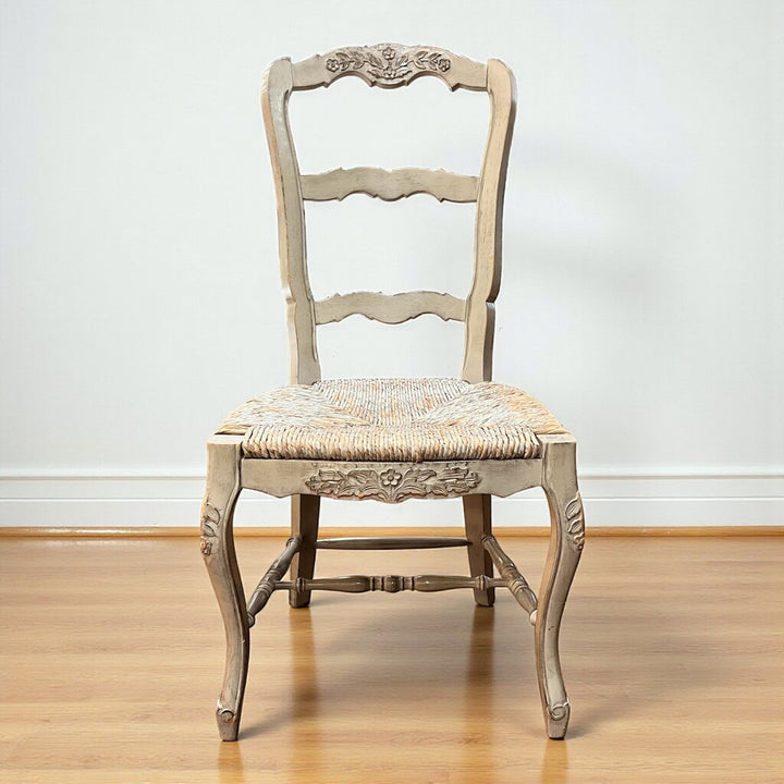 Orig Price $440 - Distressed Chair w/ Rush Seat