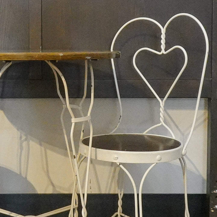 Antique 3 Piece Ice Cream Parlor Set