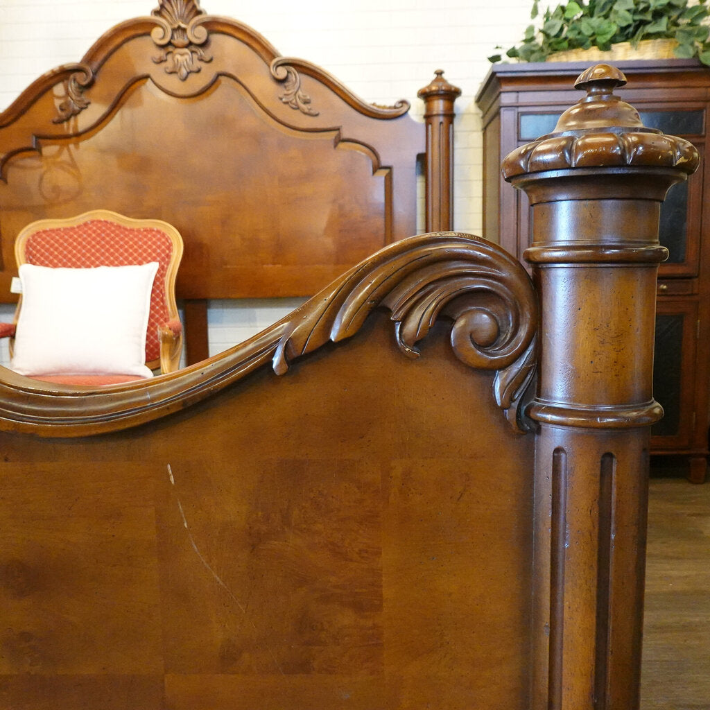 Orig Price $3000 - Ornate Wooden Bed