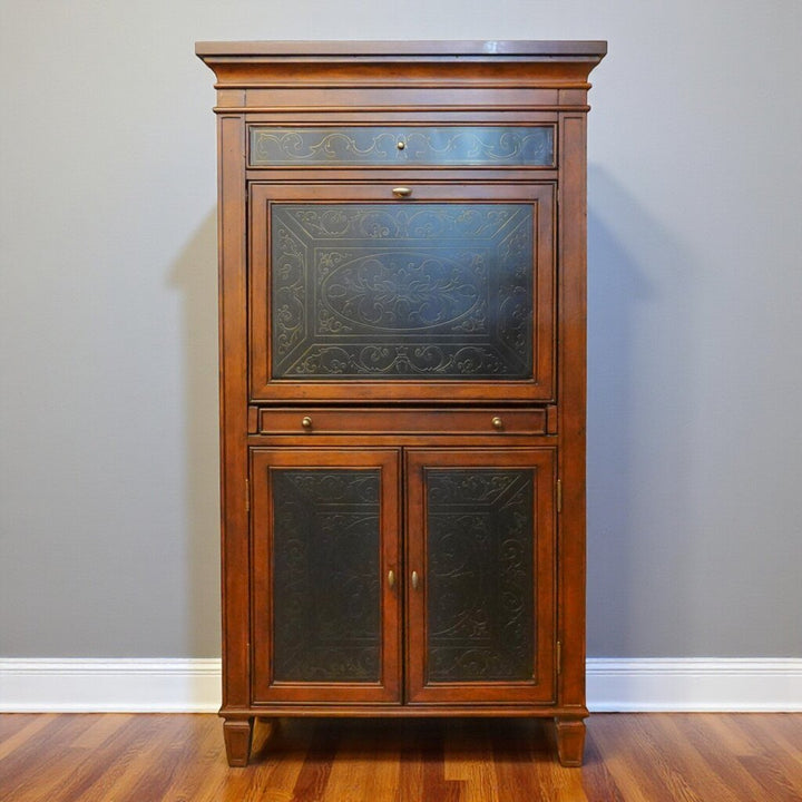 Louis XVI Style Drop Front Secretary Desk