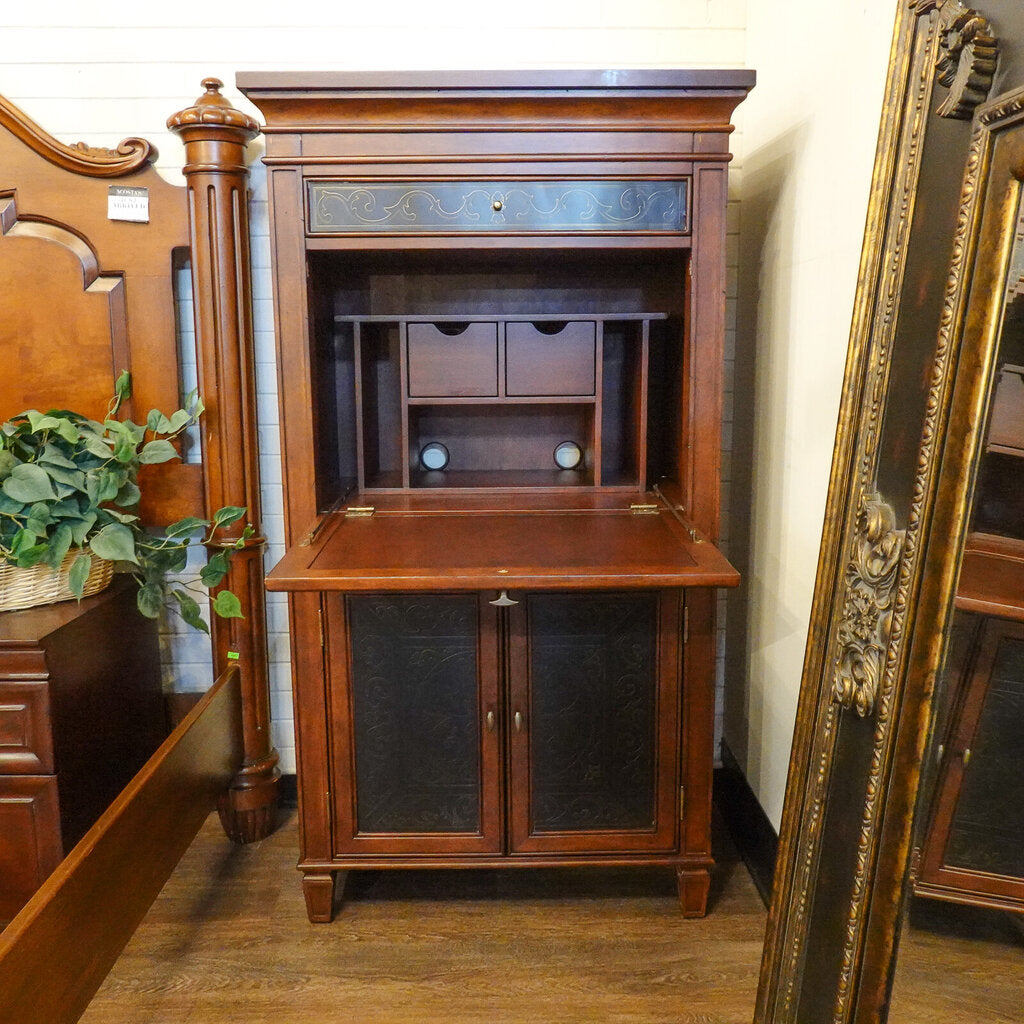 Louis XVI Style Drop Front Secretary Desk