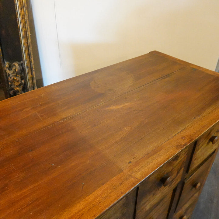 Antique Solid Wood 20 Drawer Apothecary