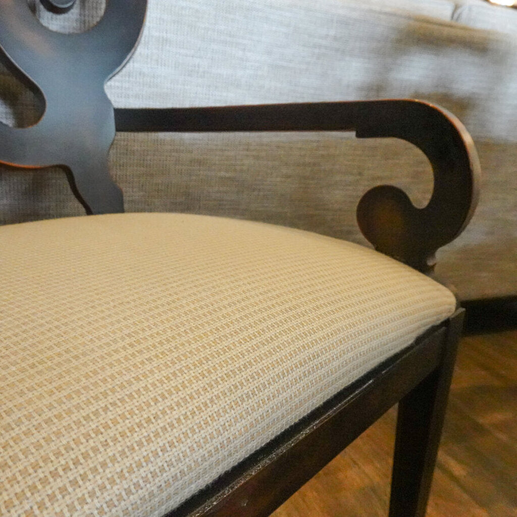 Orig. Price $650 - Scroll Back Dining Captain's Chair