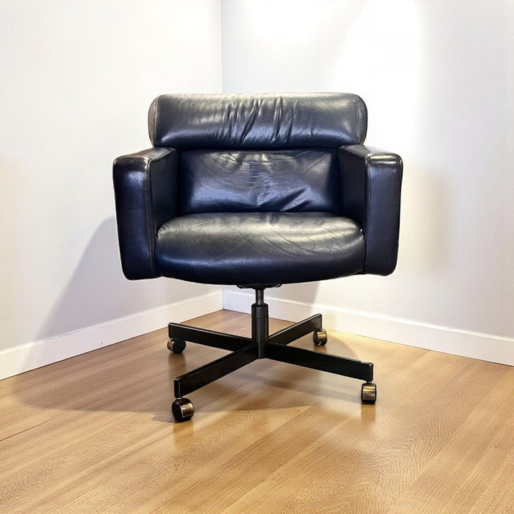 Orig Price $650 - Adjustable Leather Swivel Office Chair
