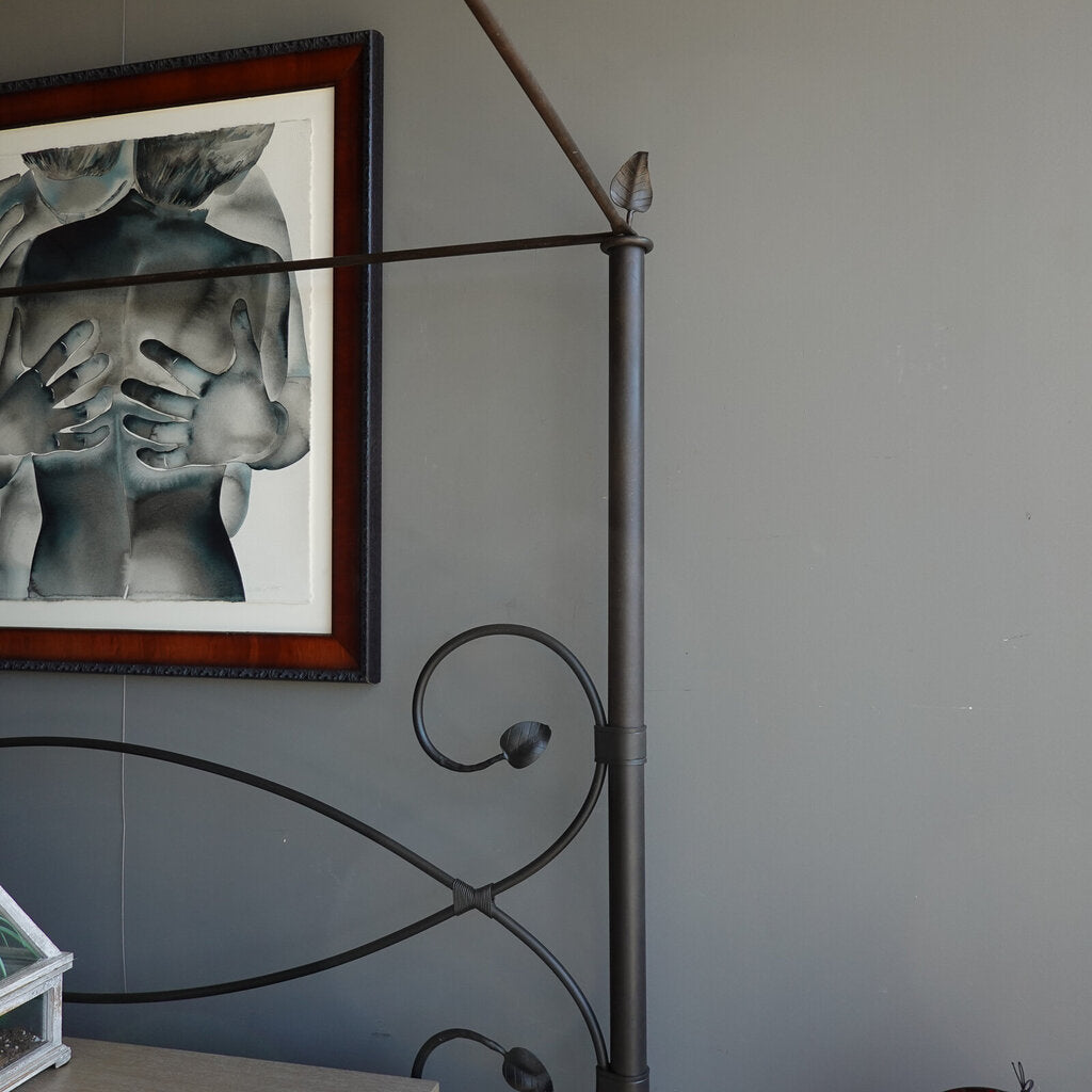Orig Price $5200 - Wrought Iron Canopy Bed