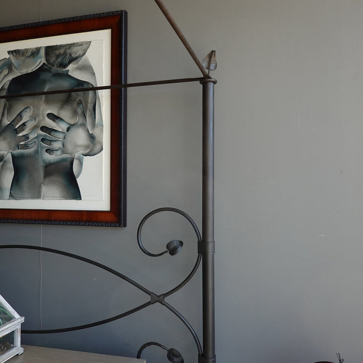 Orig Price $5200 - Wrought Iron Canopy Bed