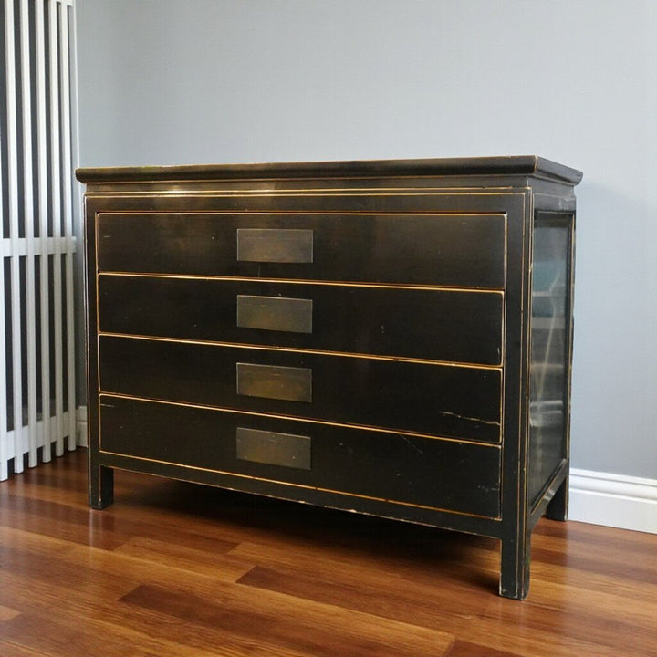 Oriental Style 4 Drawer Chest