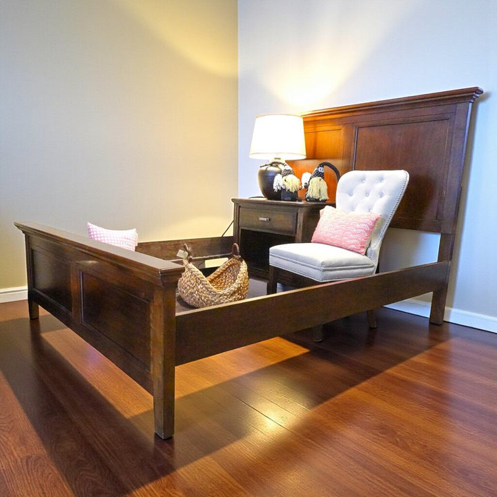 Orig. Price $500 - Wood Panel Bed