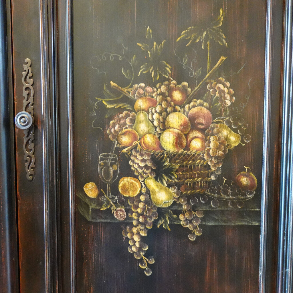 Orig Price $800 - Hand Painted Italian Cupbord