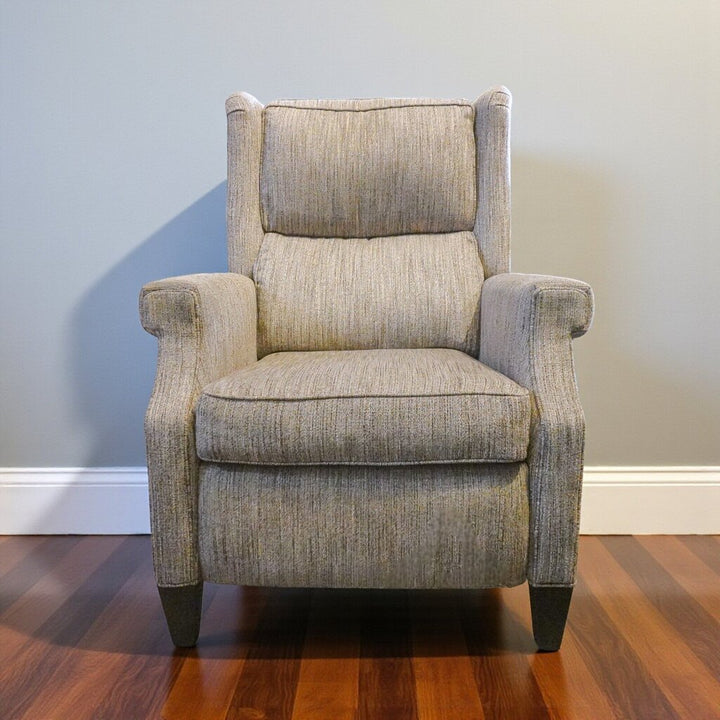 Orig Price $1800 - Transitional High Leg Wingback Recliner