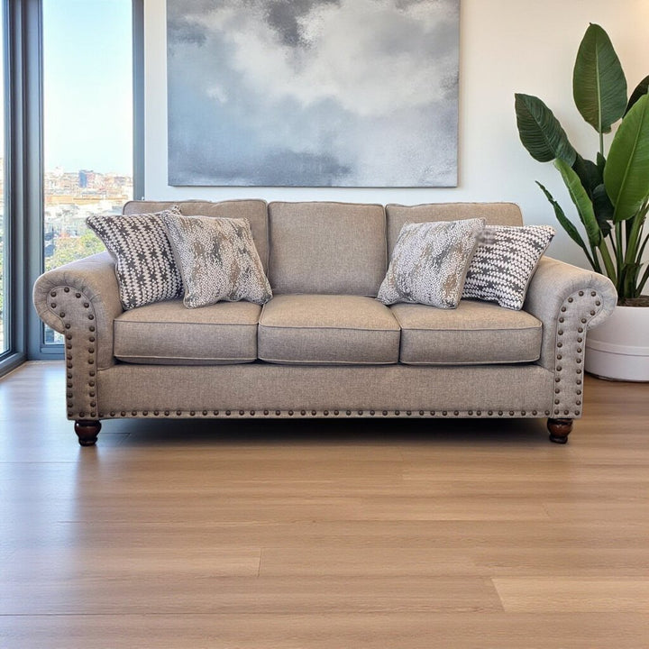 (BRAND NEW) Sofa w/ Nailhead Trim