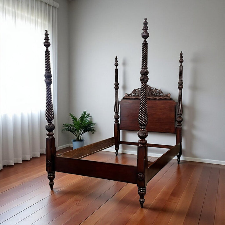 Orig Price $1460 - Queen Four Poster Bed
