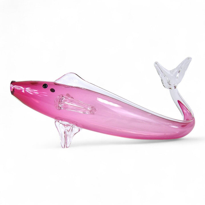 Blown Glass Fish Bud Vase