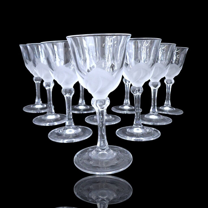 Set of 10 Florence Satine Liqueur Glasses